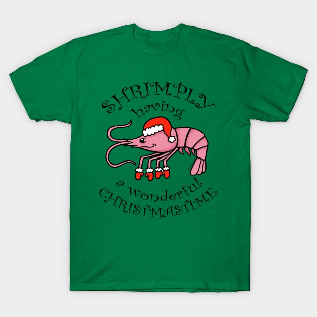 Christmas Shrimp Pun T-Shirt by HonuHoney